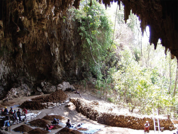 Пещера Лианг-Буа на острове Флорес. Хоббиты жили здесь от 95 до 17 тыс. лет назад. Фото из обсуждаемой статьи D. E. Lieberman в Nature
