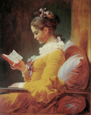 Жан-Оноре Фрагонар. «Читающая девушка» (1776). Вашингтонская национальная галерея. Изображение с сайта www.oel-bild.de