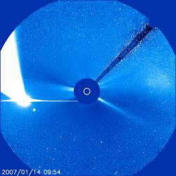 Комета McNaught (C/2006 P1) от SOHO с сайта sohowww.nascom.nasa.gov