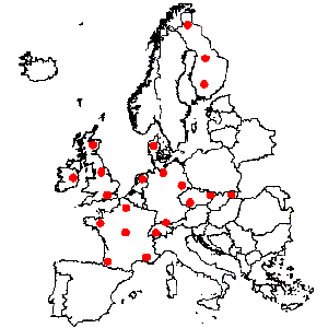 На этой карте красными точками помечены места сбора данных (рис. из обсуждаемой статьи в Global Ecology and Biogeography)