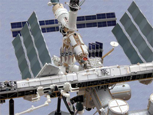 Российскую часть МКС постигла та же участь, что и орбитальную станцию «Мир», — технофильные микроорганизмы (изображение с сайта www.starshipmodeler.com)