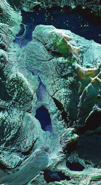 Ледник Кангерлуссуак (изображение с сайта www.emi.dtu.dk)