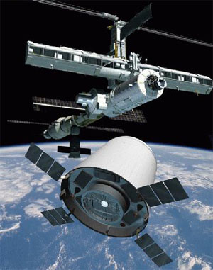 Так космическая капсула CXV должна доставить экипаж МКС на Землю (изображение с сайта www.transformspace.com)