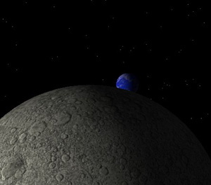 Возможно, когда-то заряженные атомы азота из верхних слоев атмосферы Земли долетели до Луны (фото с сайта www.silverfrost.com)